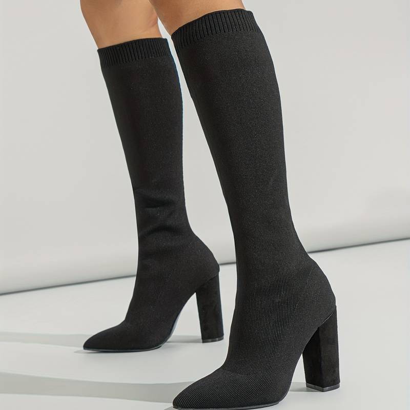Jacinta | Bottes Chaussettes Hautes Bout Pointu