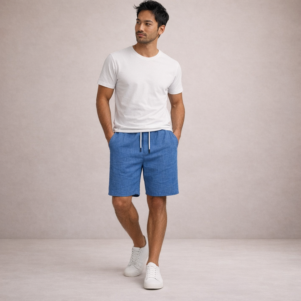Denis | Short en Lin Respirant