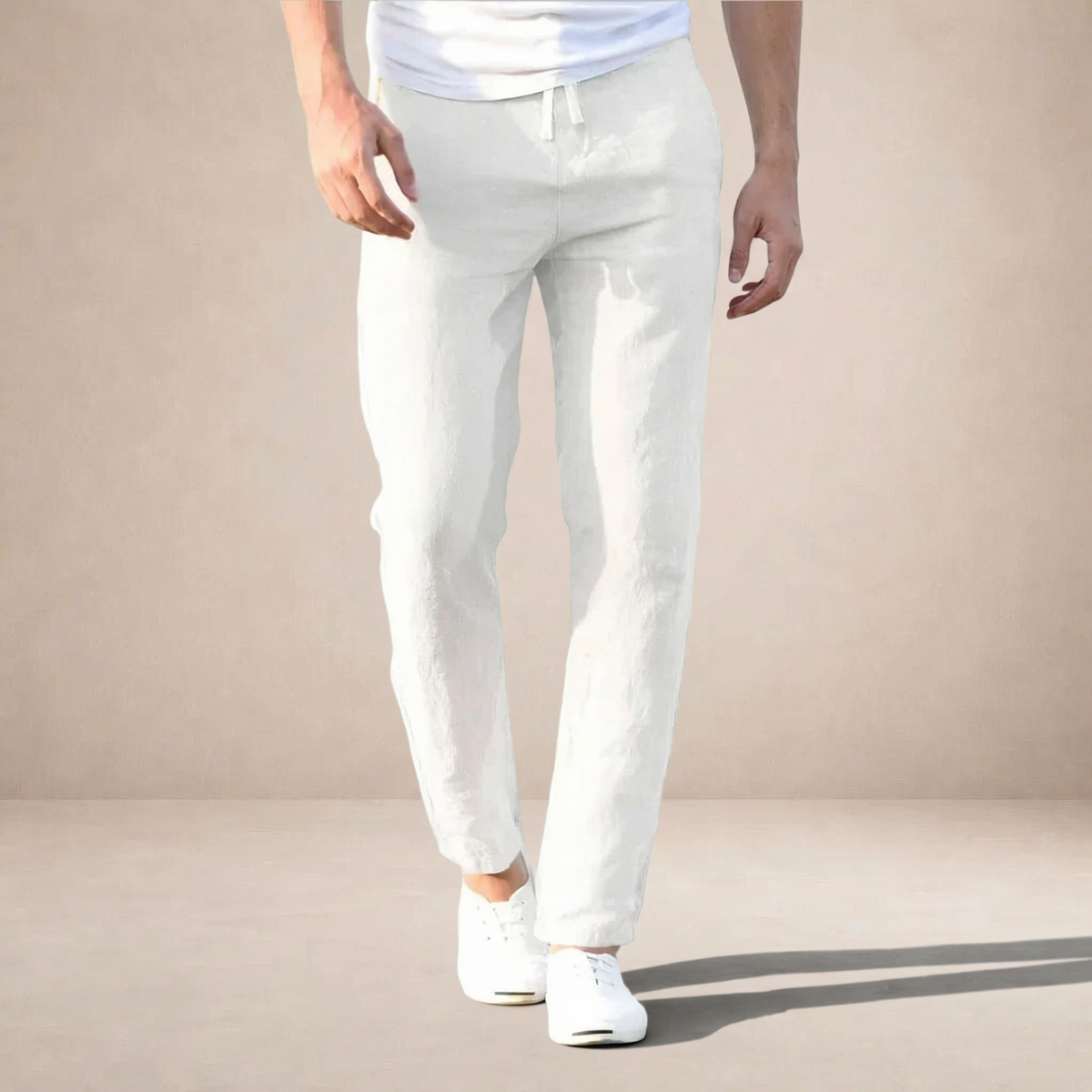 Alban | Pantalon Lin Coupe Droite