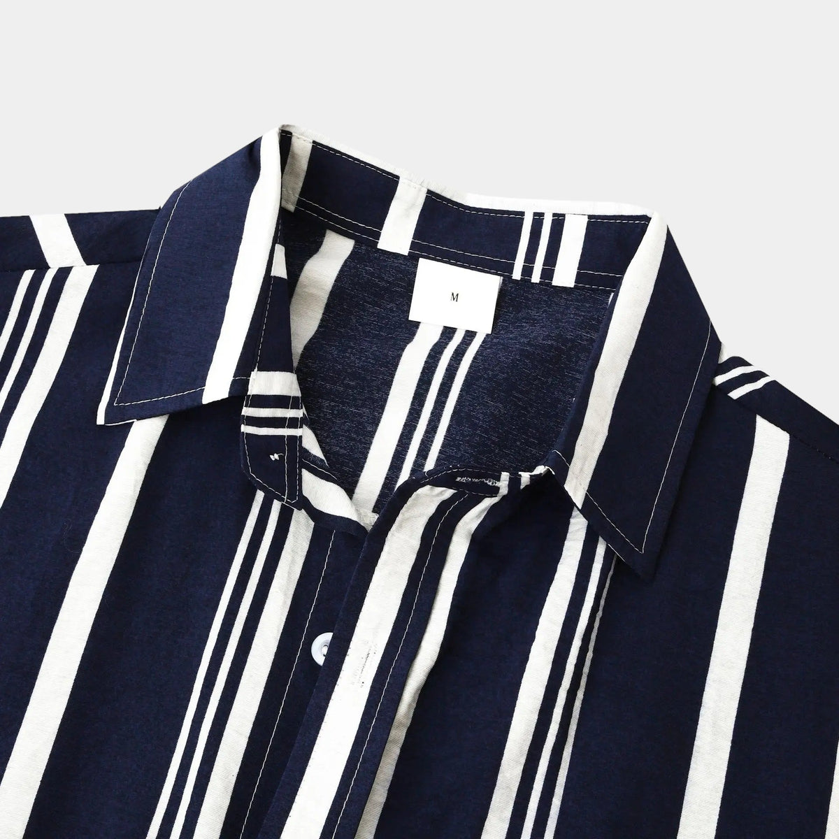 Ronan | Chemise Rayée Manches Courtes