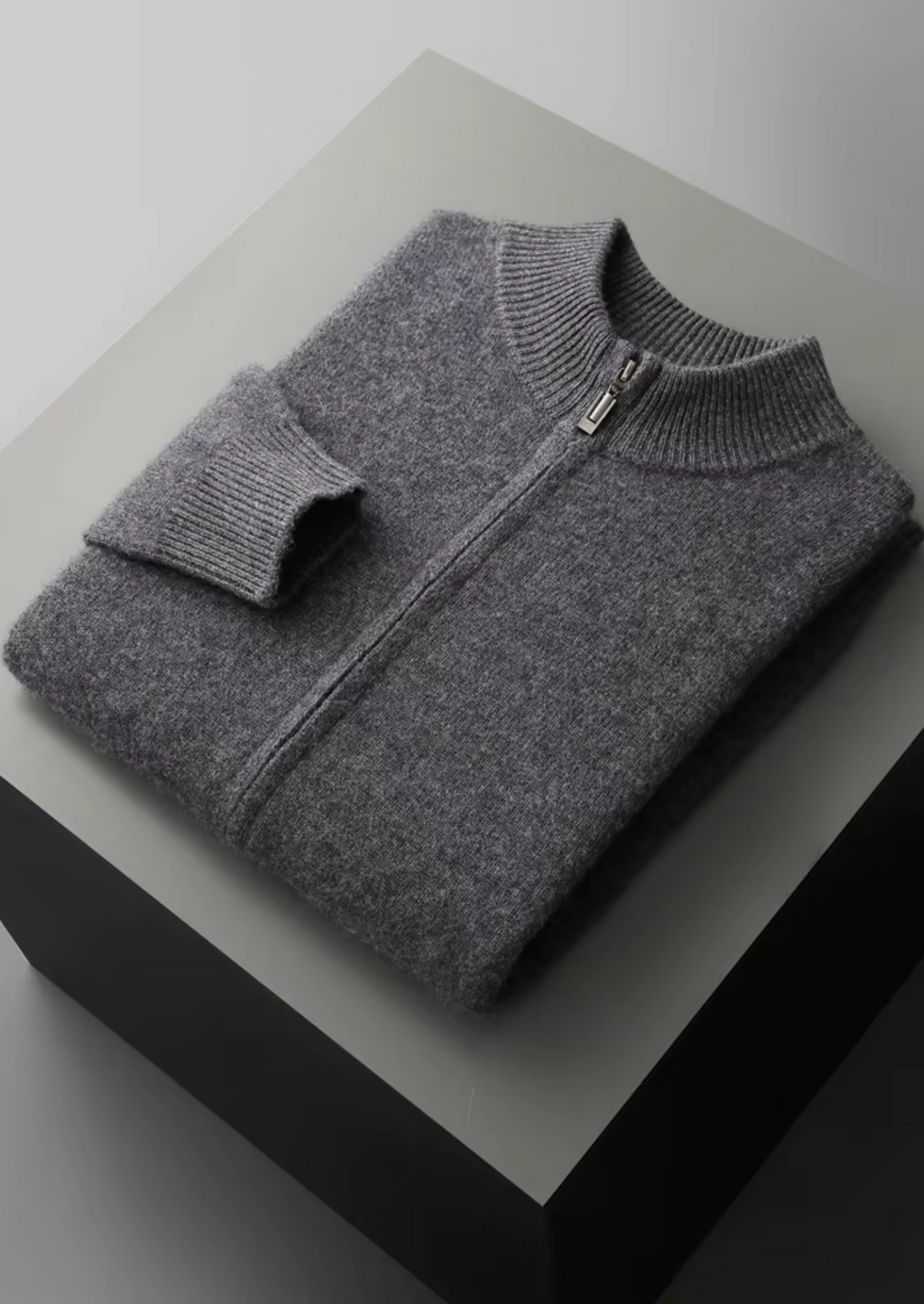 Romain | Ensemble Laine Mérinos Gris Anthracite