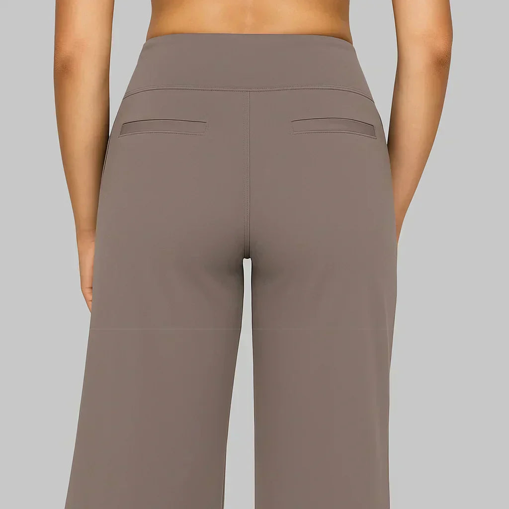 Noémi | Pantalon Droit Taille Haute Femme