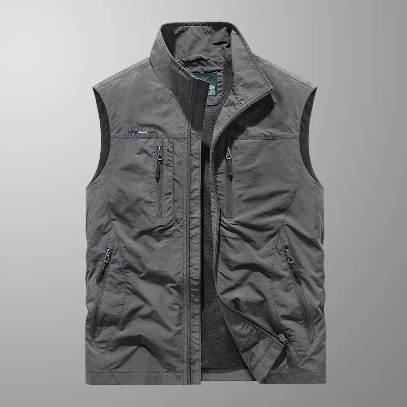 Hervé | Gilet Sans Manches Col Montant