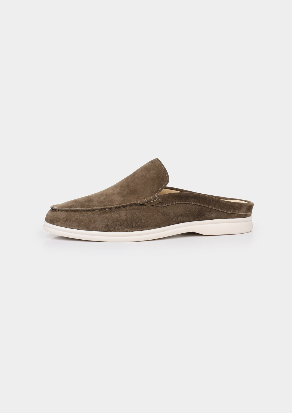 Fabrice | Chaussons en Daim Vert Olive