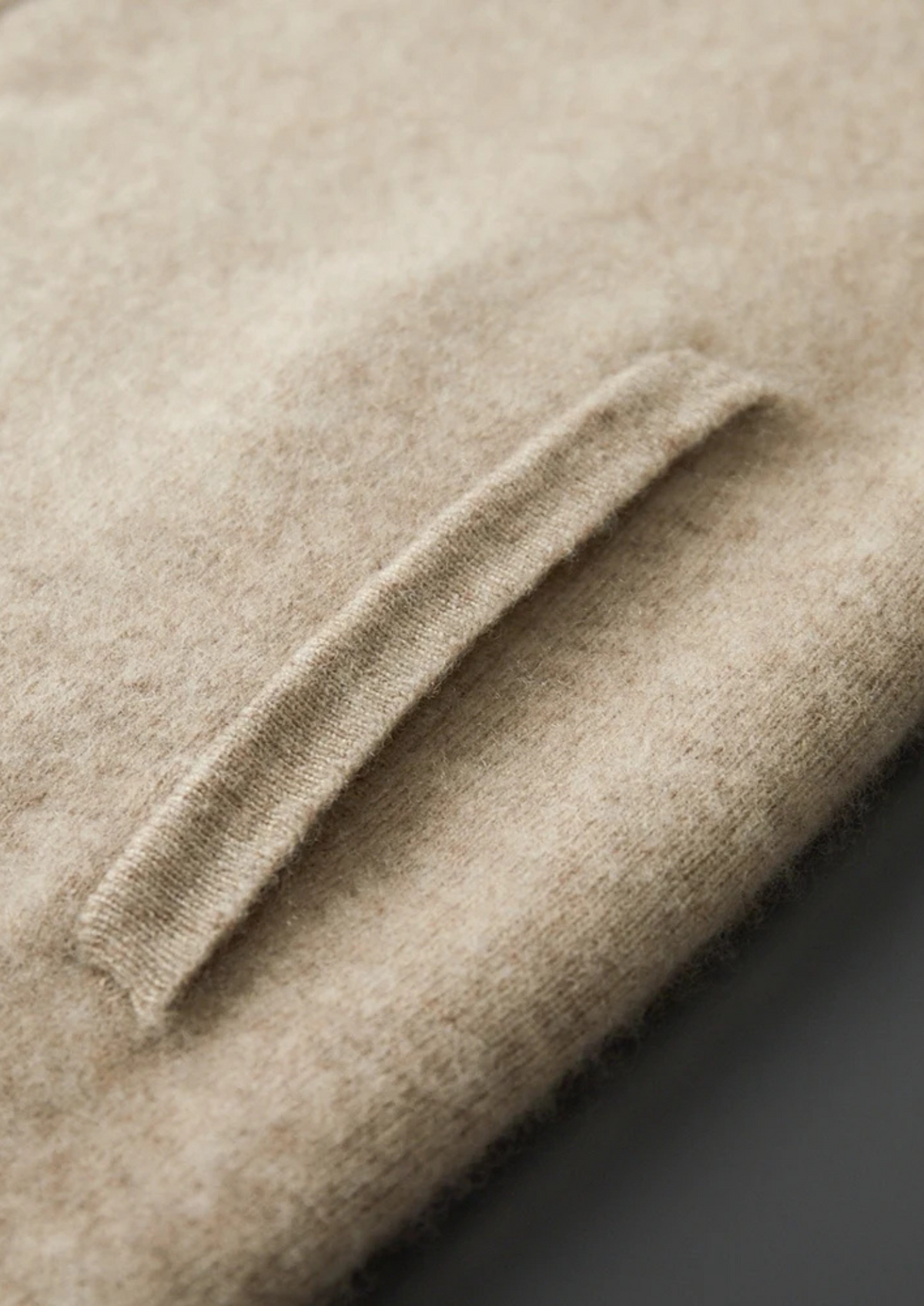 Gabriel | Ensemble Cachemire Zippé Sable