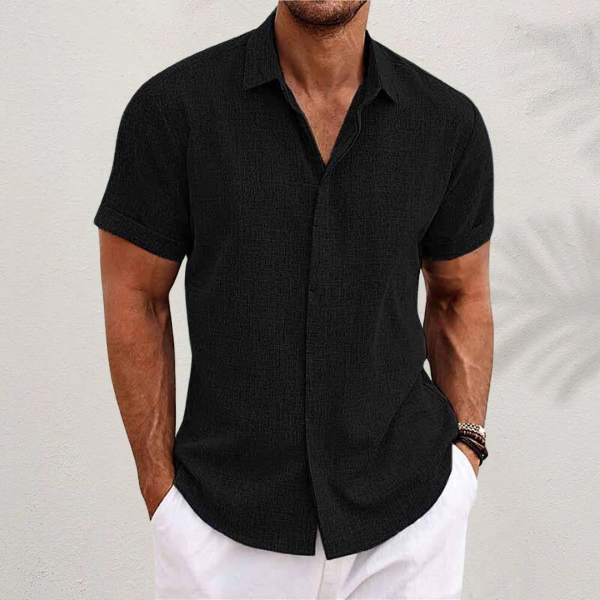 Eustache | Chemise Lin Manches Courtes Style