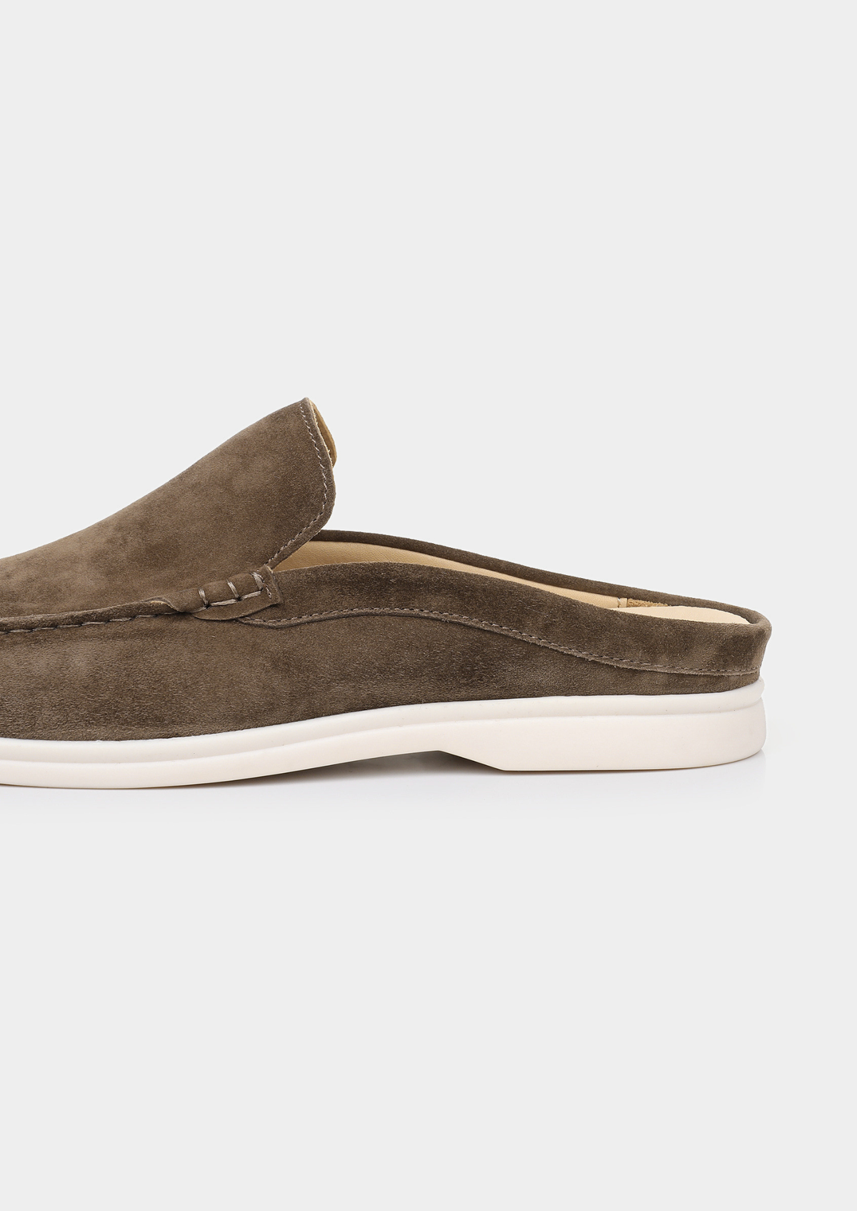 Fabrice | Chaussons en Daim Vert Olive