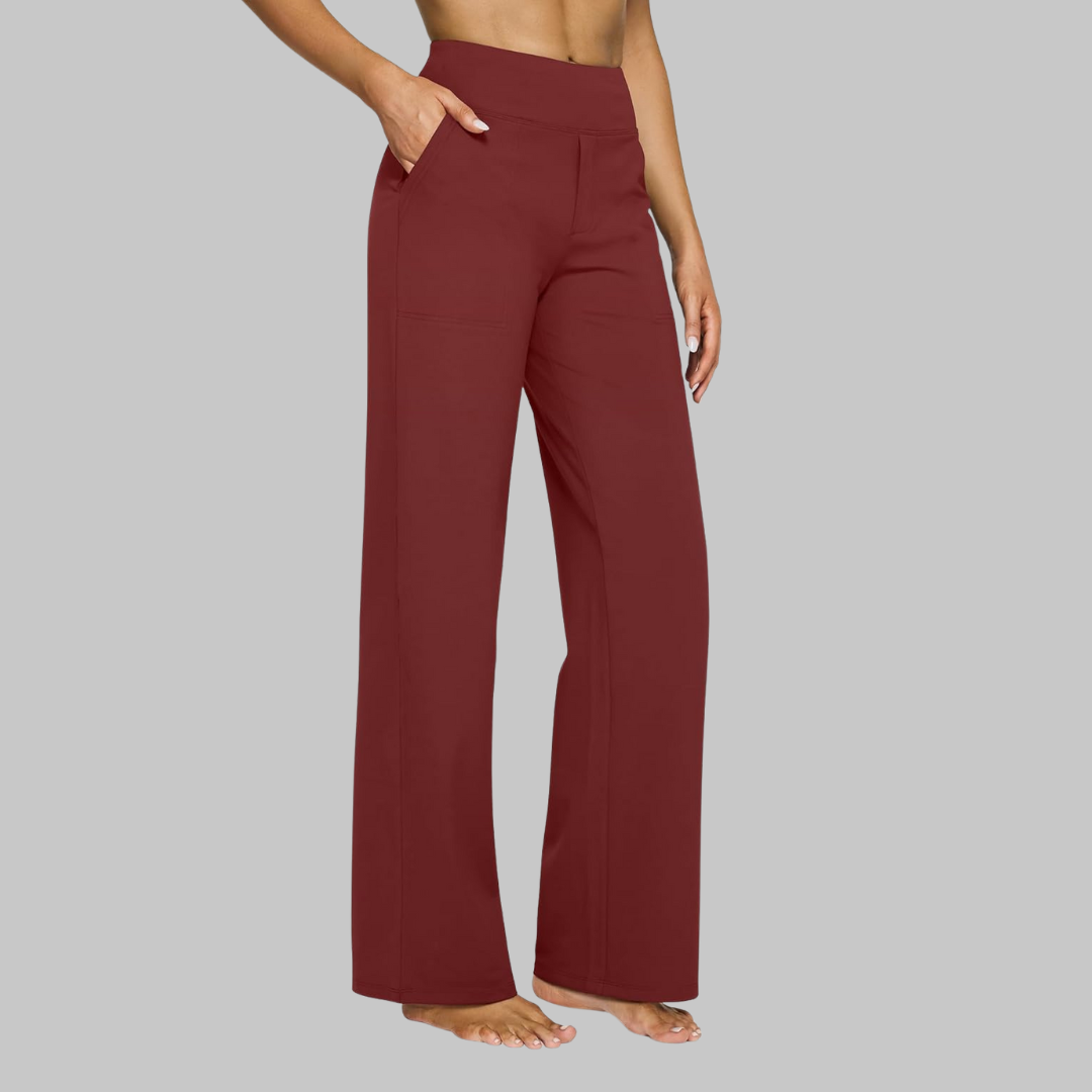 Noémi | Pantalon Droit Taille Haute Femme