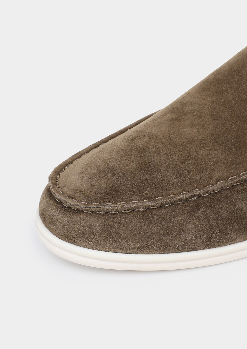 Fabrice | Chaussons en Daim Vert Olive