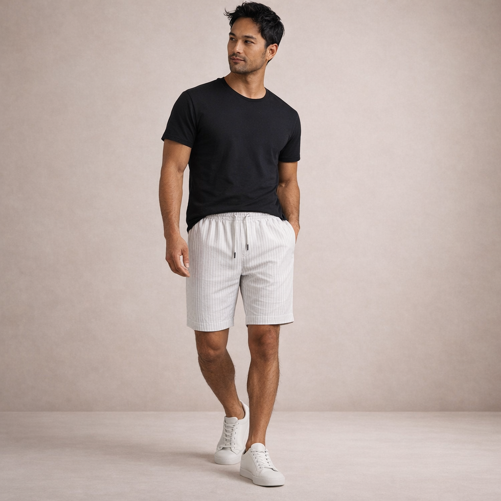 Denis | Short en Lin Respirant