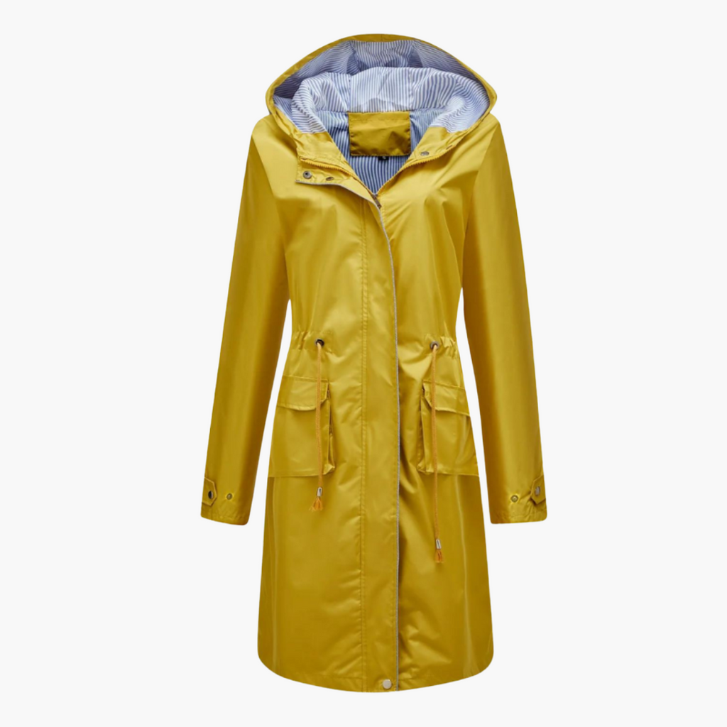 Carla | Veste Longue à Capuche Cintrée
