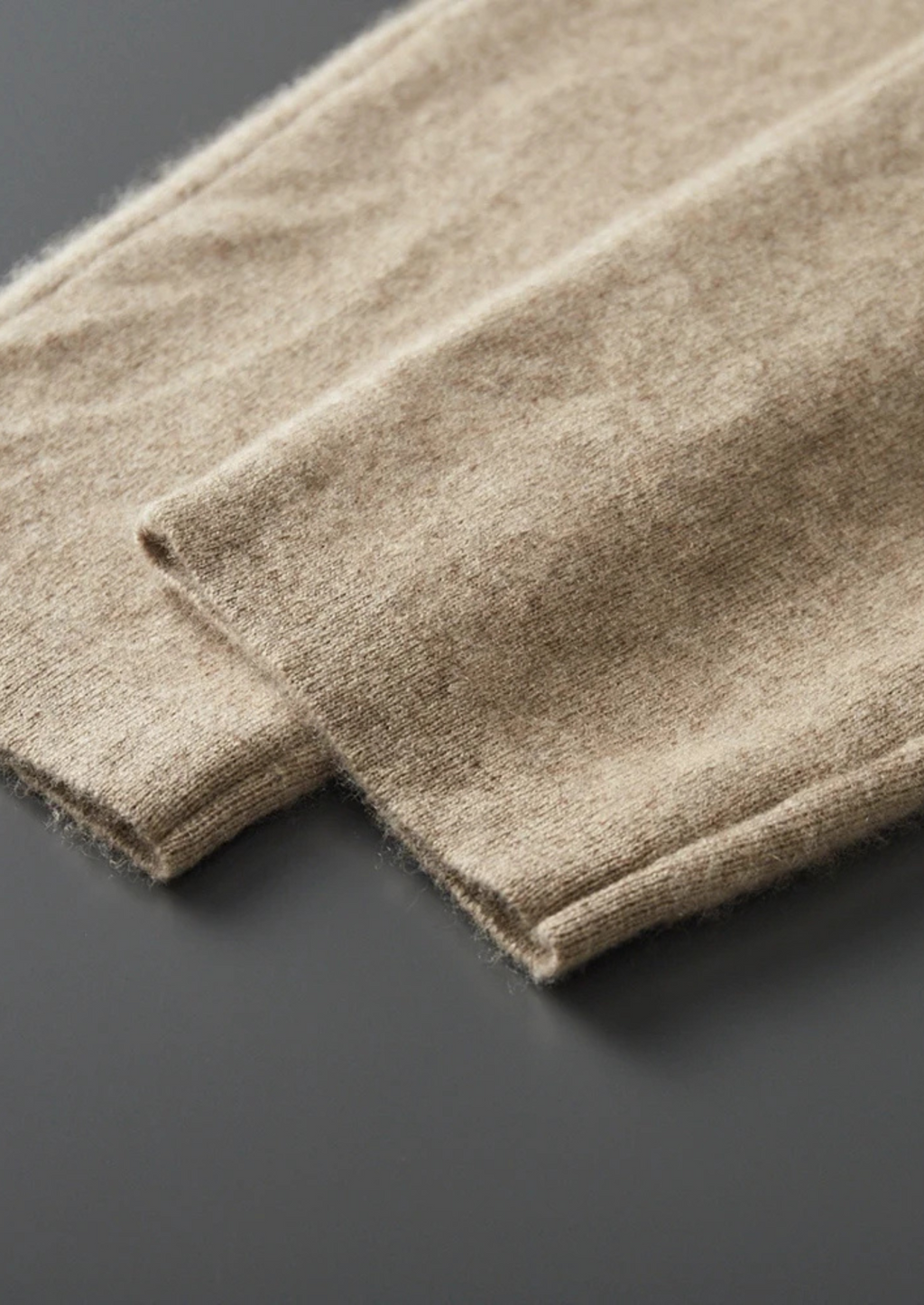 Gabriel | Ensemble Cachemire Zippé Sable