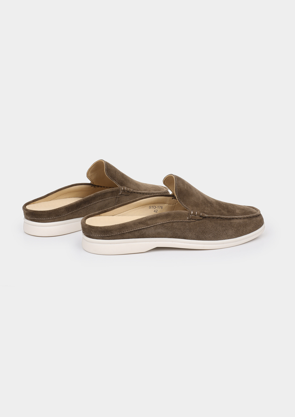 Fabrice | Chaussons en Daim Vert Olive