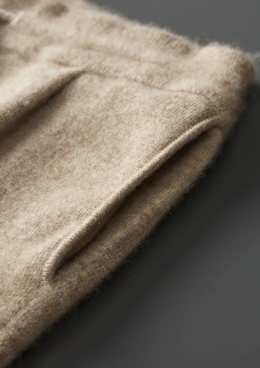 Gabriel | Ensemble Cachemire Zippé Sable