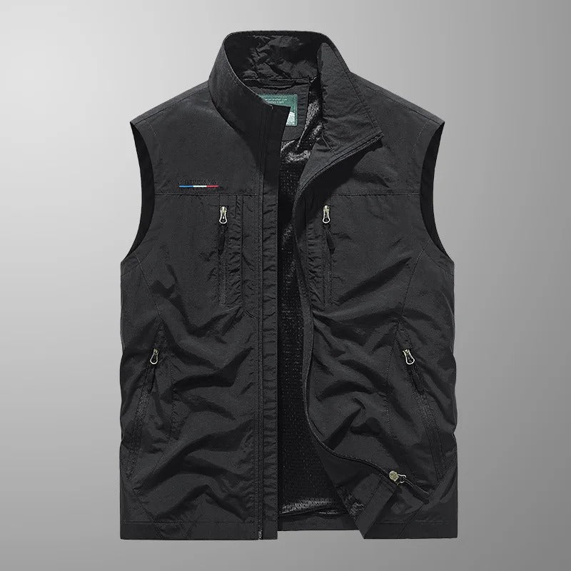 Hervé | Gilet Sans Manches Col Montant