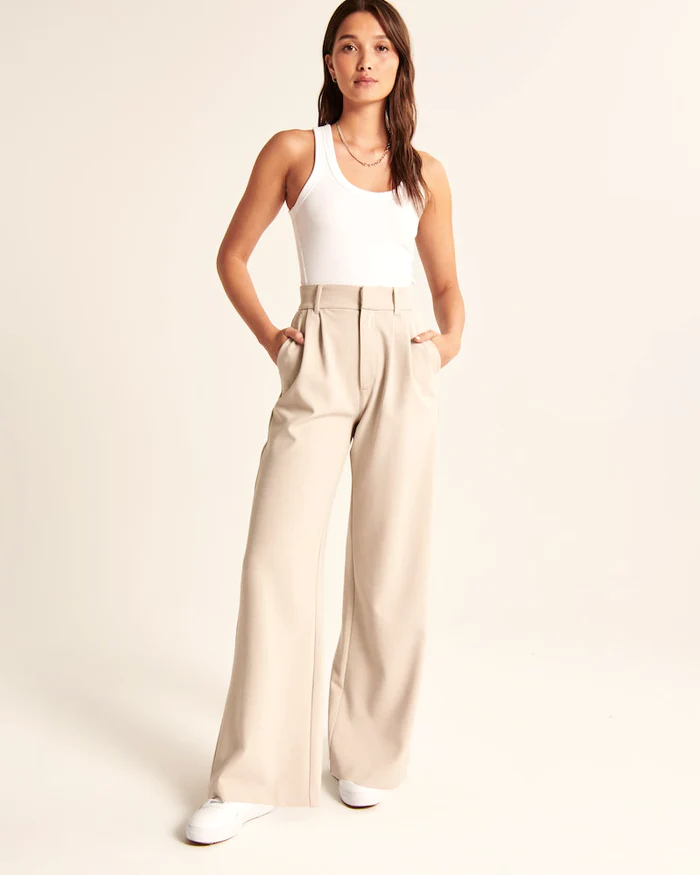 Quitterie | Pantalon Large Tailleur Femme