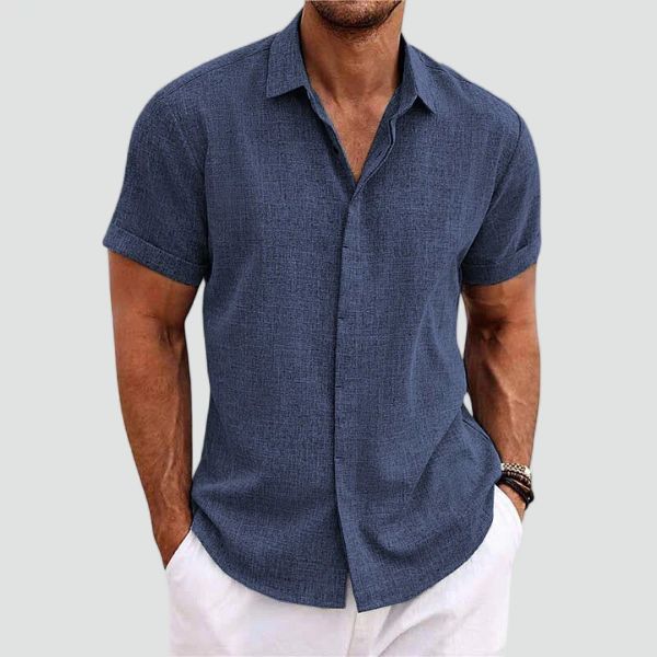 Eustache | Chemise Lin Manches Courtes Style