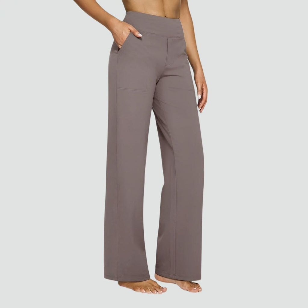Noémi | Pantalon Droit Taille Haute Femme