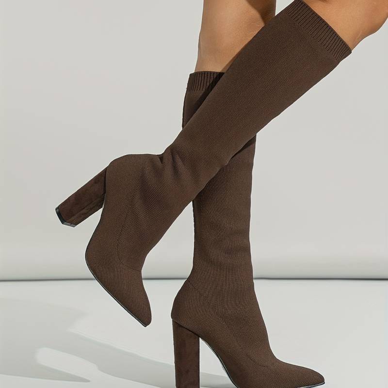 Jacinta | Bottes Chaussettes Hautes Bout Pointu