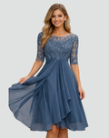 Fleurine | Robe Midi de Fête Dentelle et Tulle