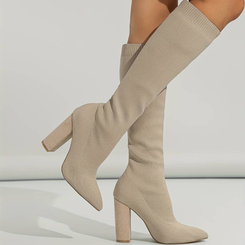 Jacinta | Bottes Chaussettes Hautes Bout Pointu