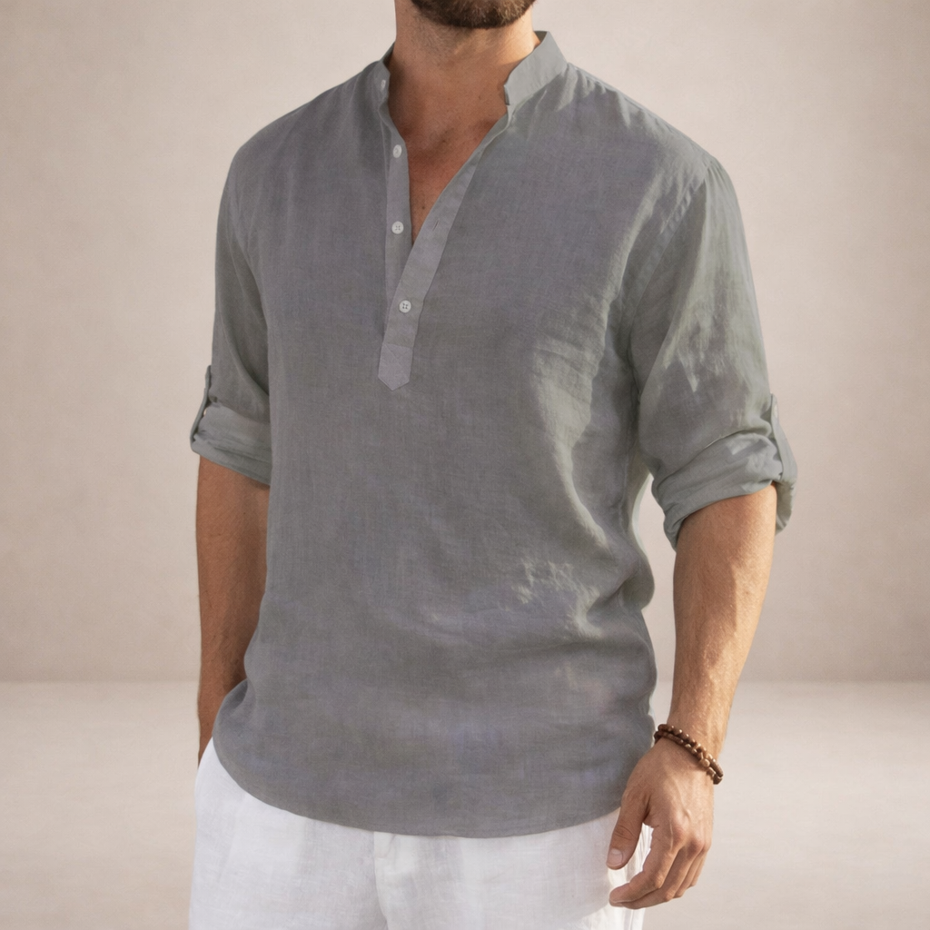 Marceau | Chemise Lin Col Officier