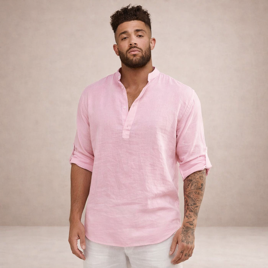 Marceau | Chemise Lin Col Officier