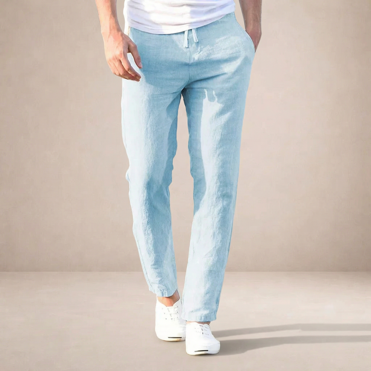 Alban | Pantalon Lin Coupe Droite