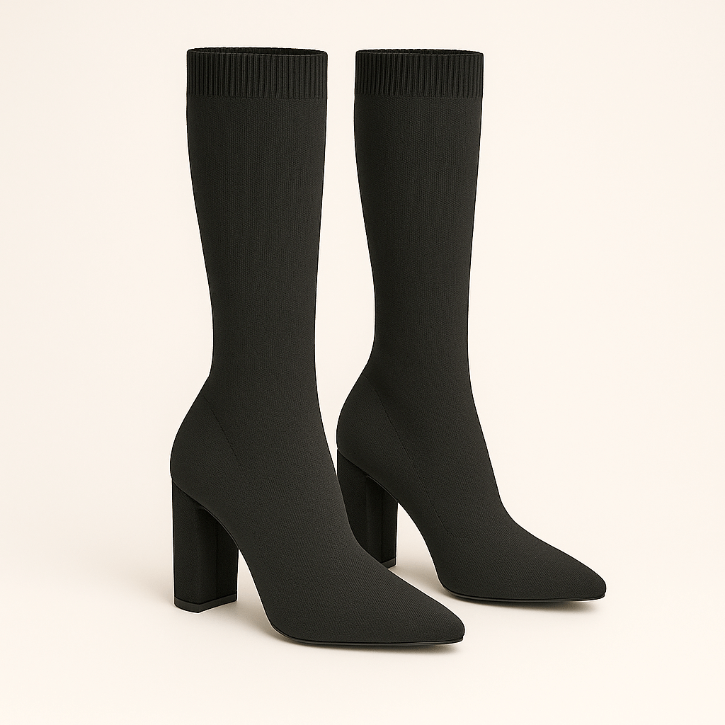 Jacinta | Bottes Chaussettes Hautes Bout Pointu