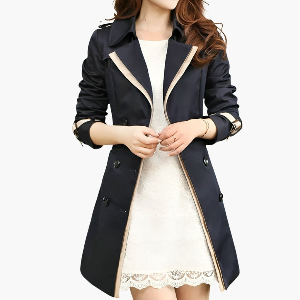 Hélia | Trench Ceinturé Double Boutonnage