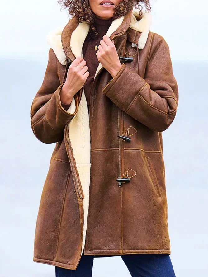 Aglaé | Manteau à Capuche Brandebourgs