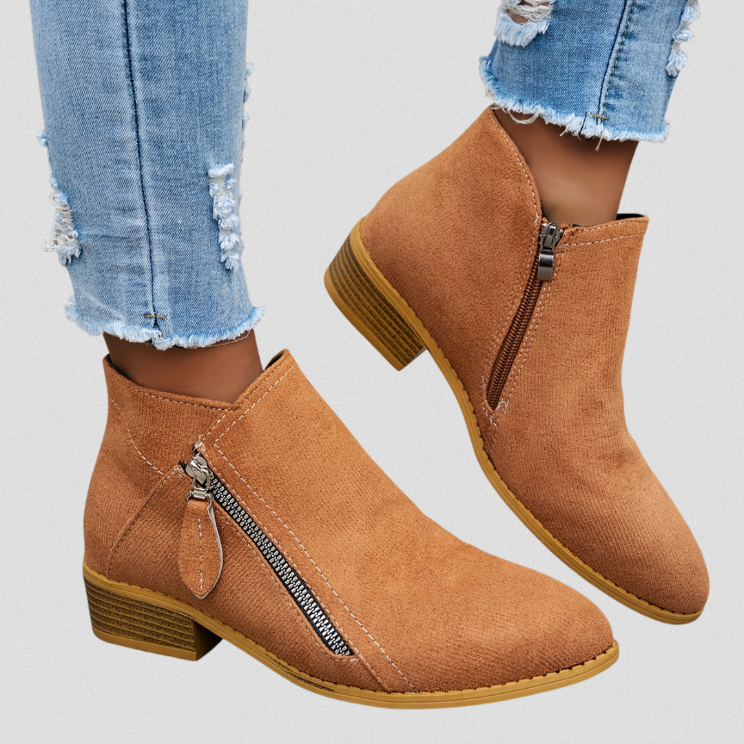 Katell | Bottines Zippées Femme