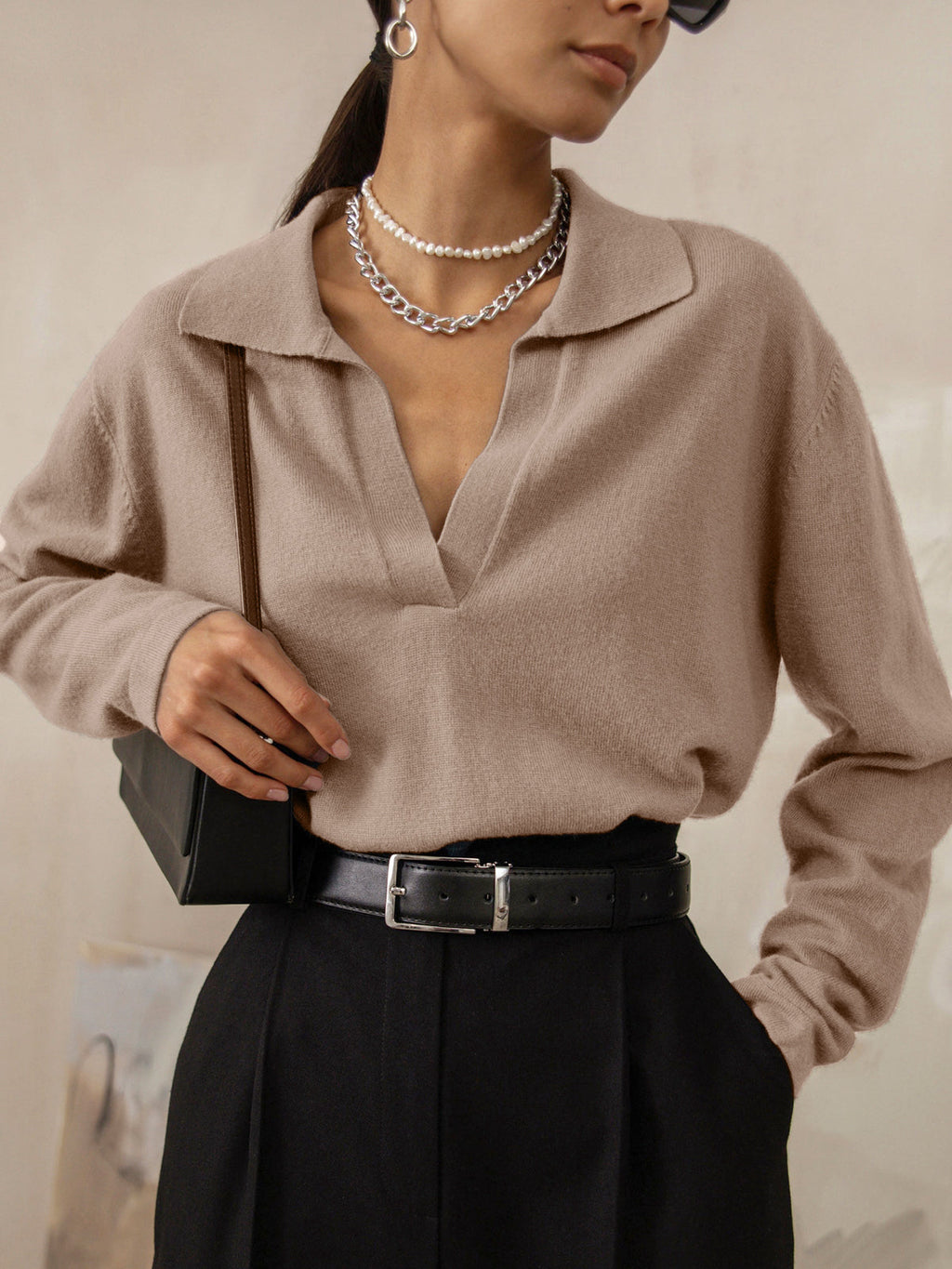 Juliette | Pull en Maille Col V Femme