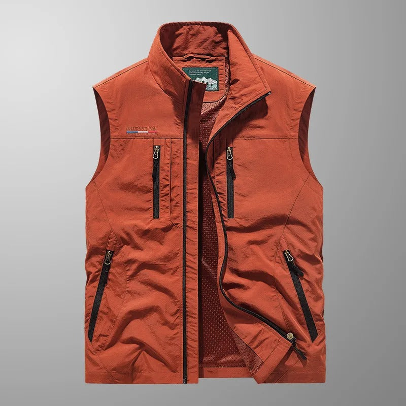 Hervé | Gilet Sans Manches Col Montant