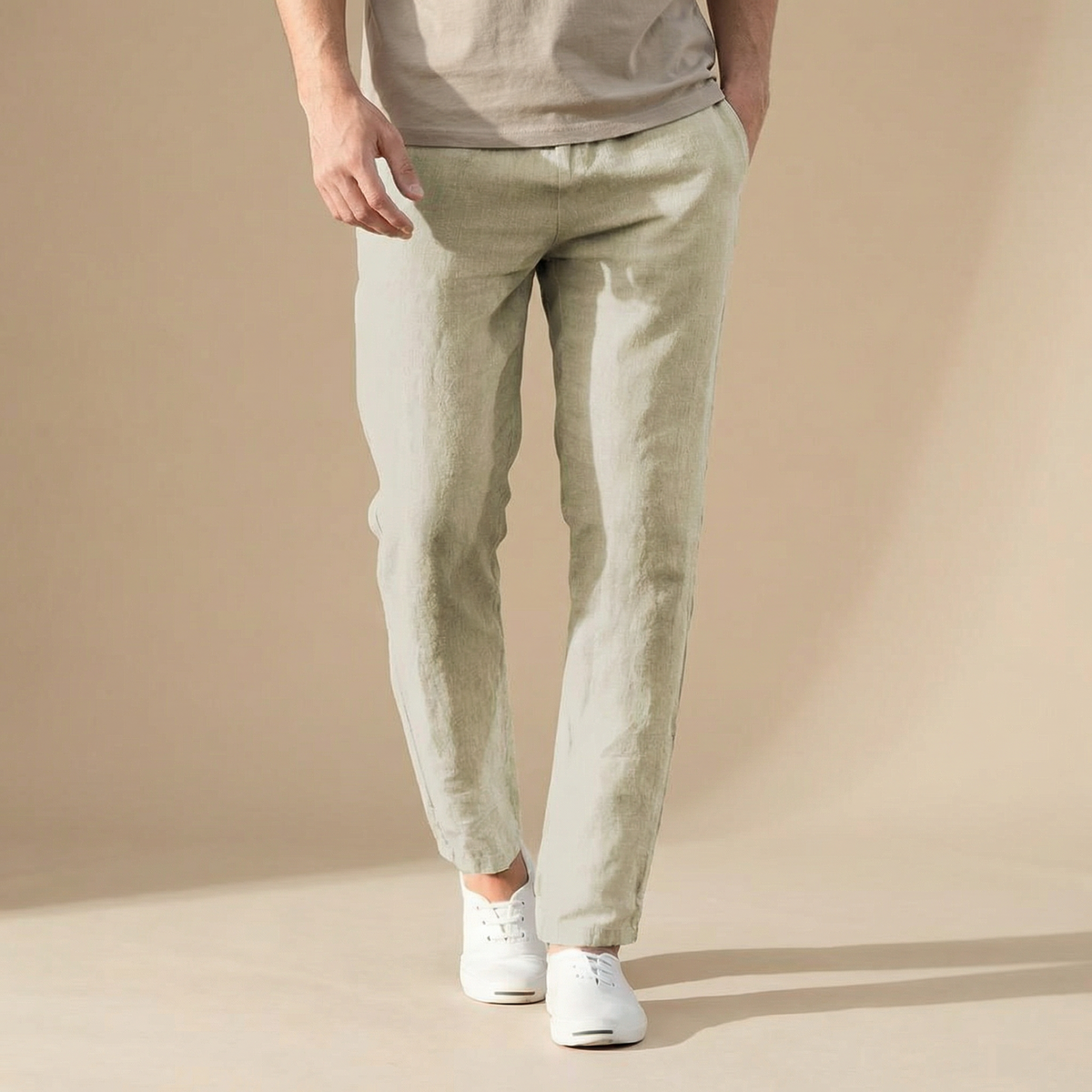 Alban | Pantalon Lin Coupe Droite