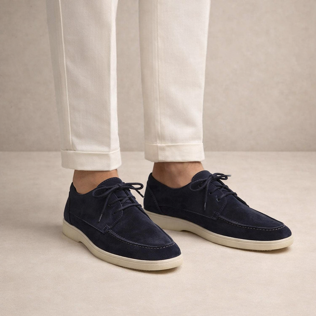 Maxence | Mocassins Suédine Lacés