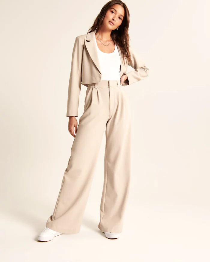 Quitterie | Pantalon Large Tailleur Femme