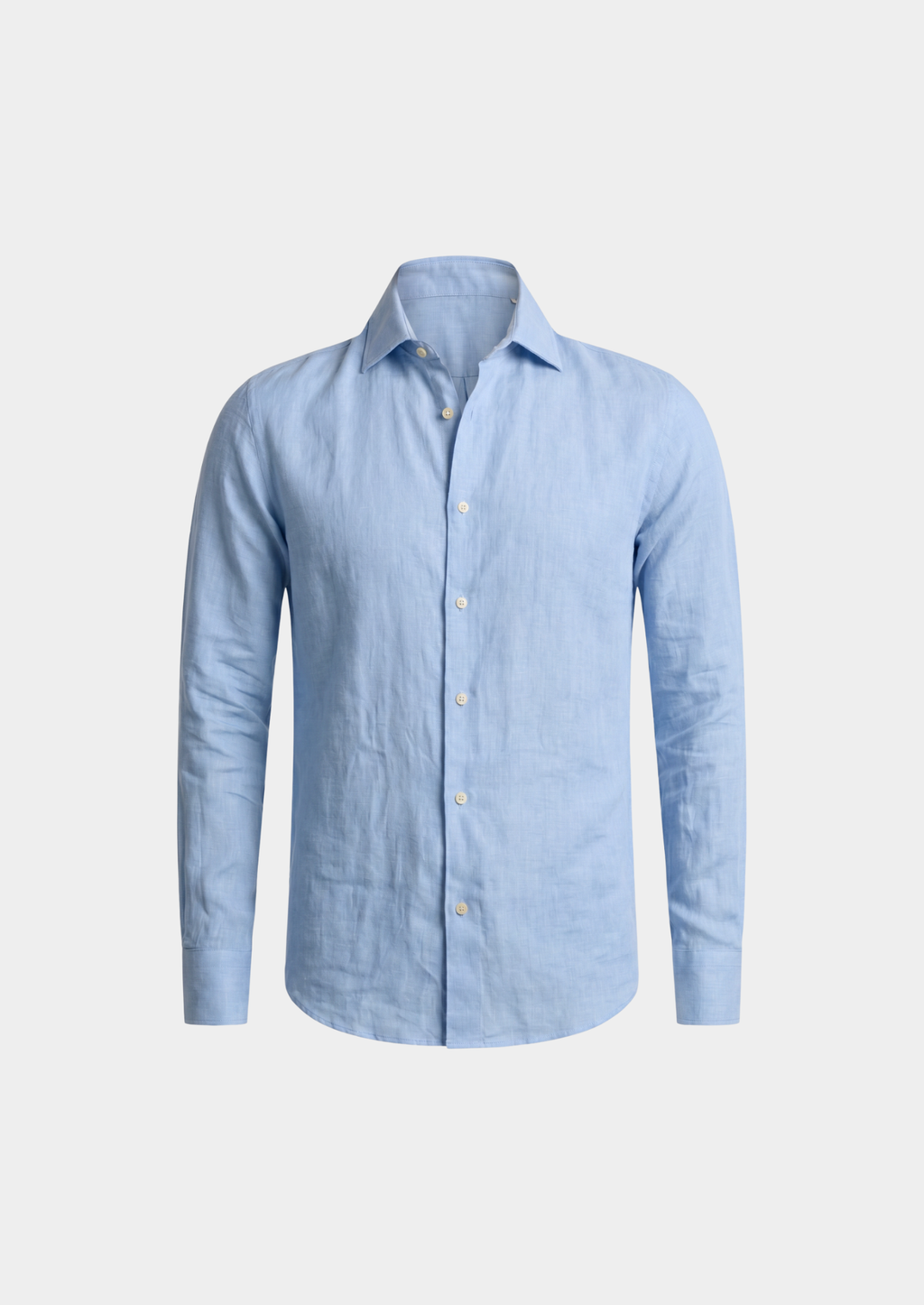 Josué | Chemise Lin Style Côtier Bleu Ciel