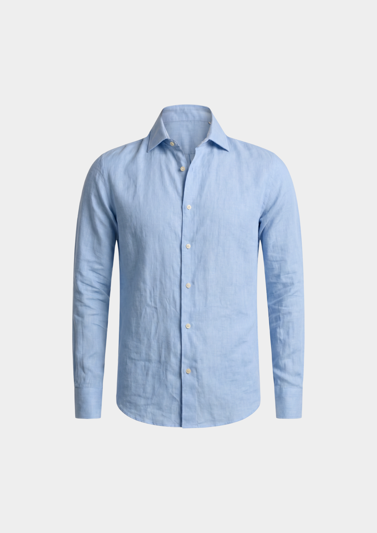 Josué | Chemise Lin Style Côtier Bleu Ciel