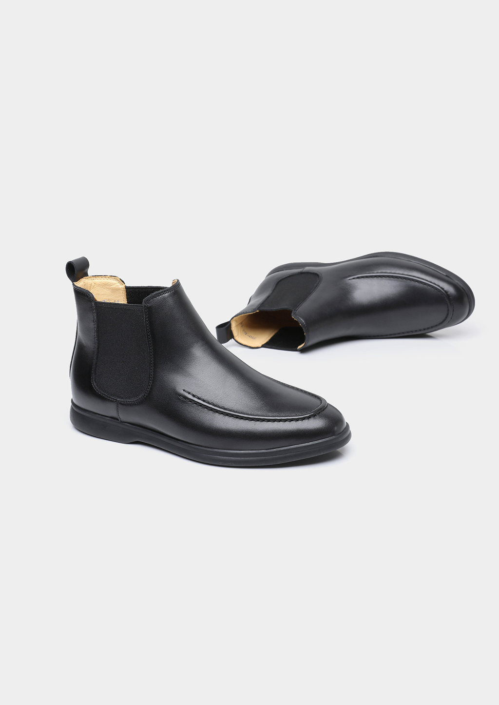 Henri | Boots Chelsea en Cuir Noir