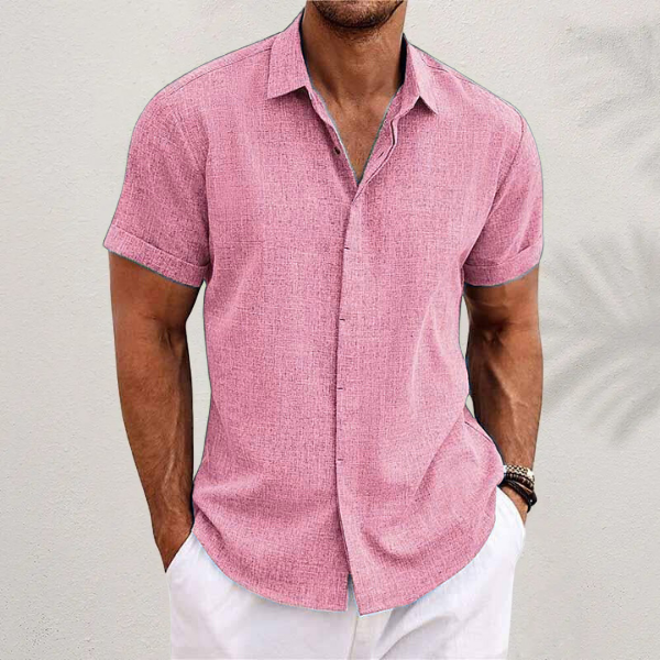 Eustache | Chemise Lin Manches Courtes Style