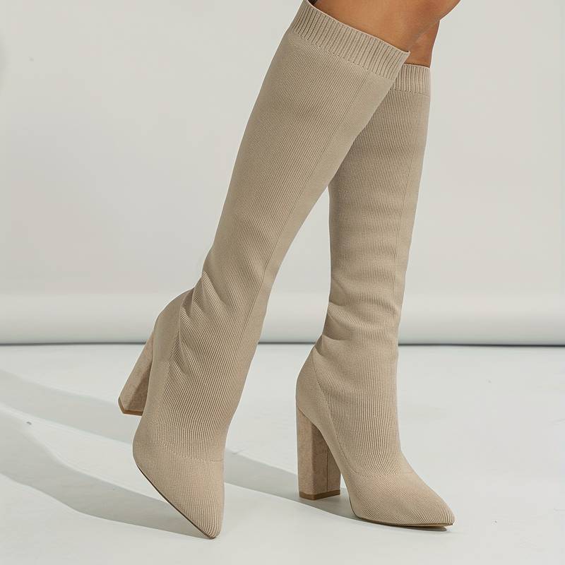 Jacinta | Bottes Chaussettes Hautes Bout Pointu