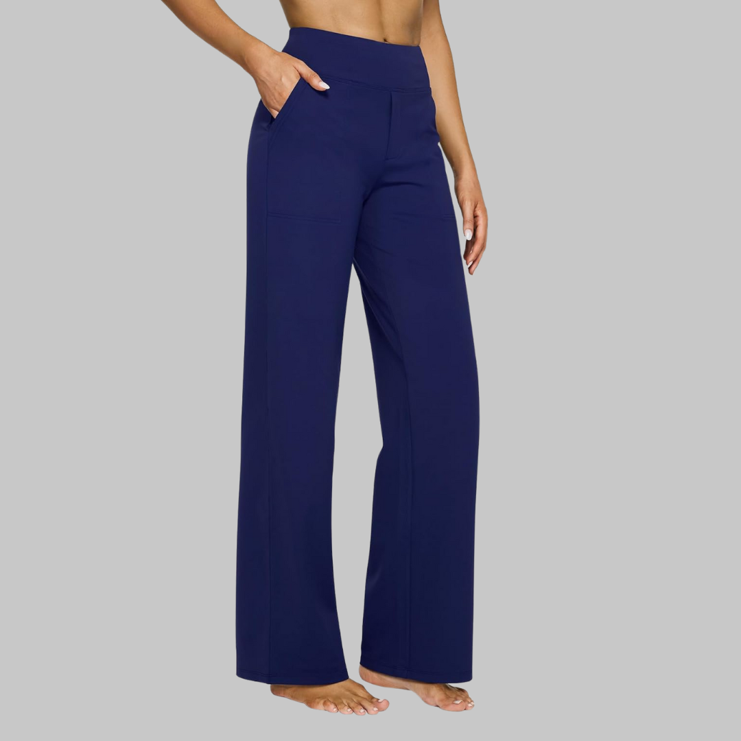 Noémi | Pantalon Droit Taille Haute Femme