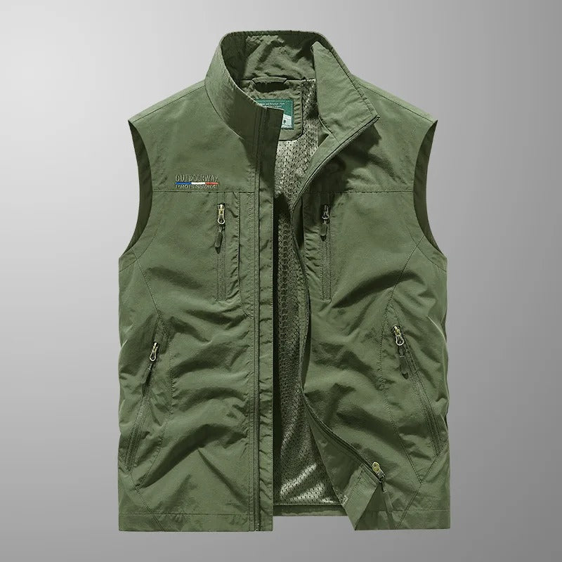 Hervé | Gilet Sans Manches Col Montant