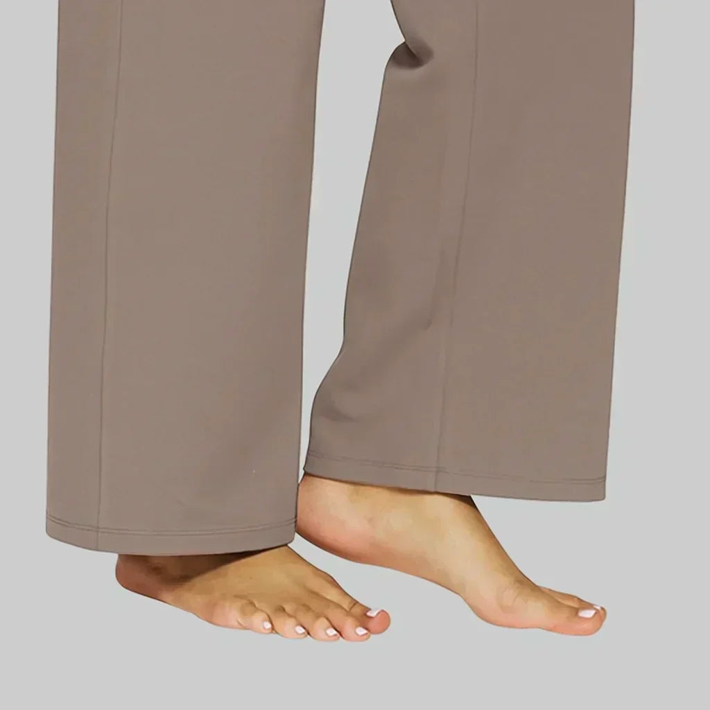 Noémi | Pantalon Droit Taille Haute Femme