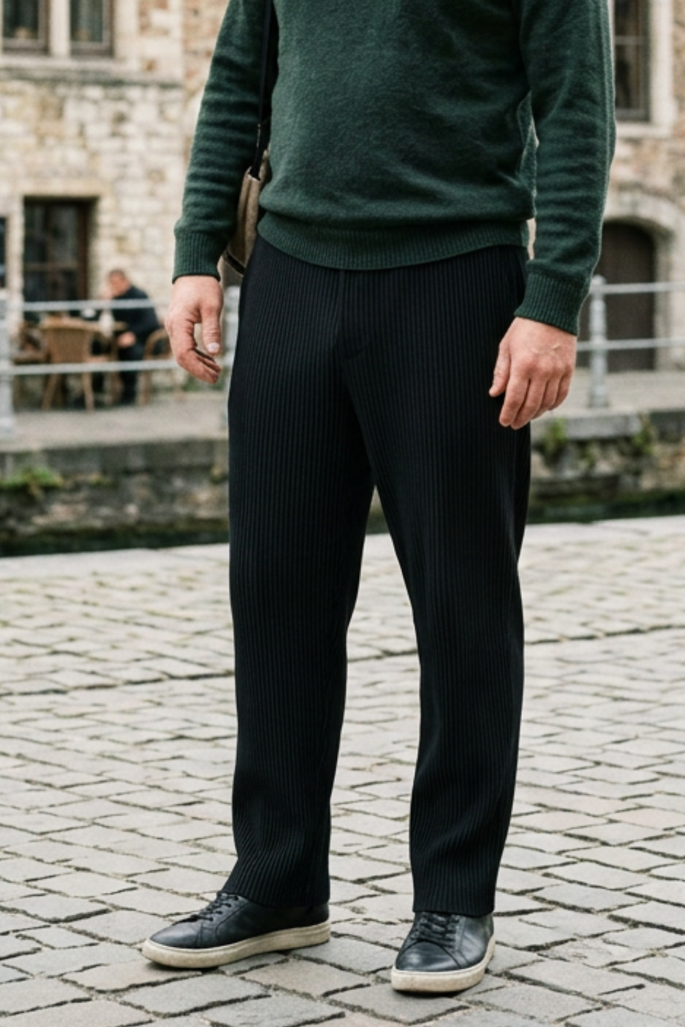 Émile | Pantalon Coupe Droite Texturé