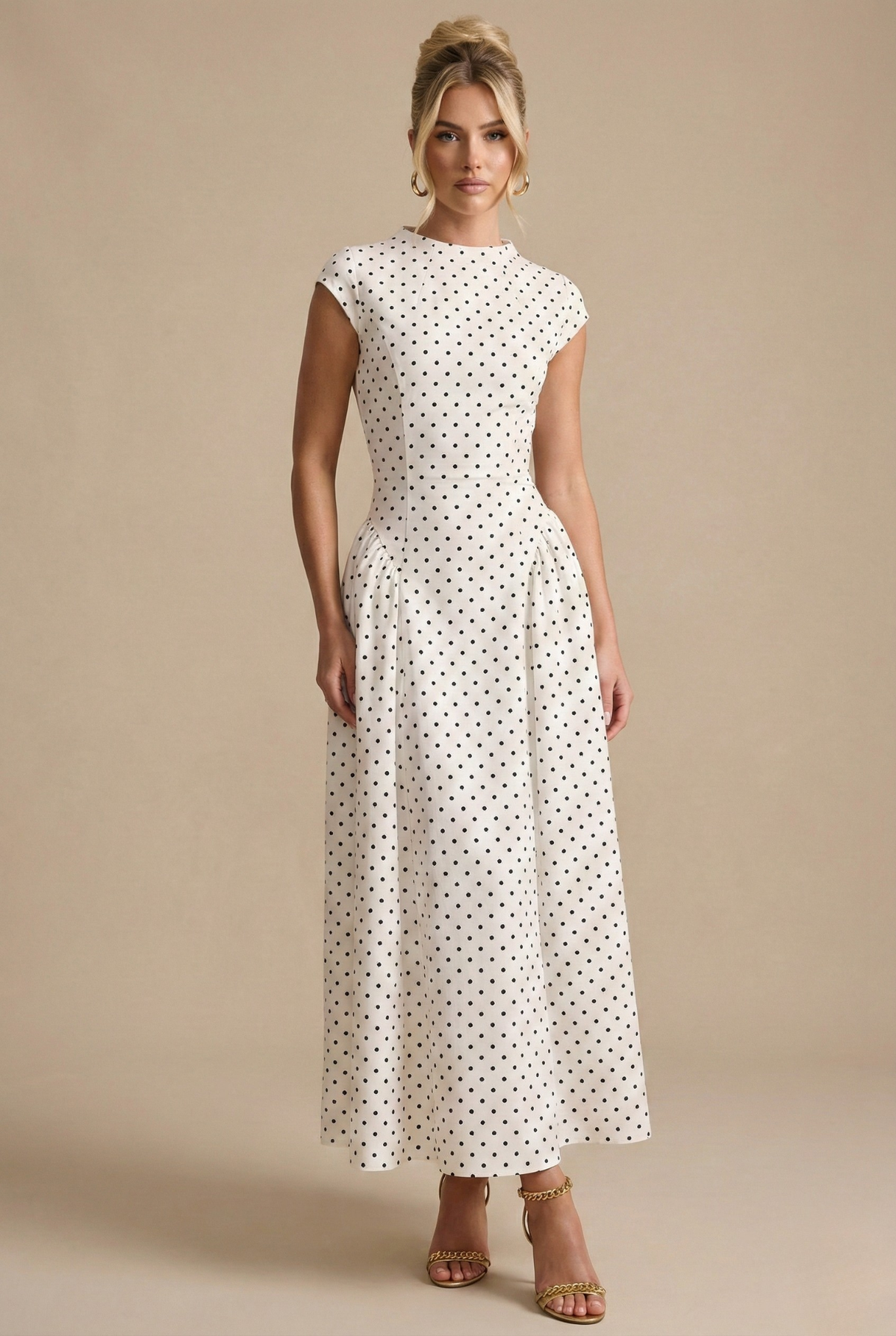 Idalie | Robe Maxi Pois Femme