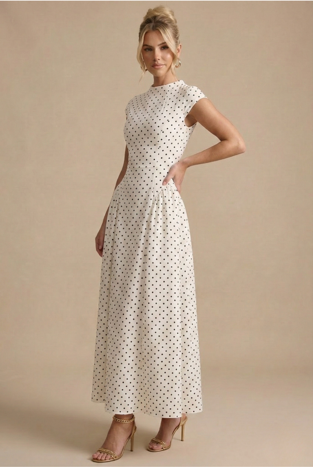 Idalie | Robe Maxi Pois Femme