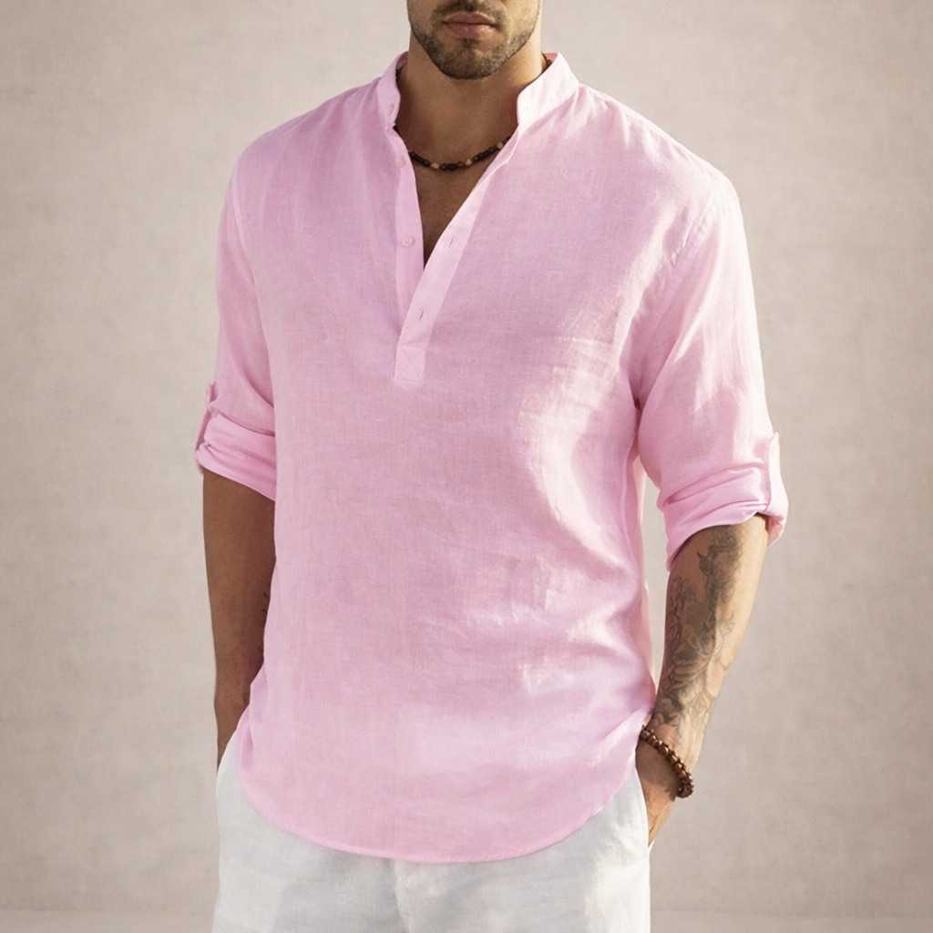 Marceau | Chemise Lin Col Officier