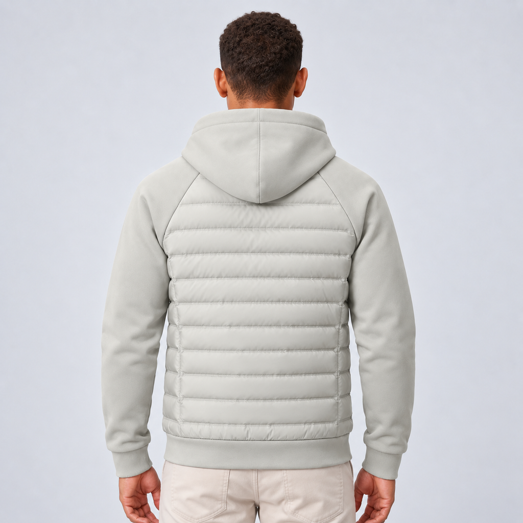 Gatien | Blouson Matelassé Zippé à Capuche